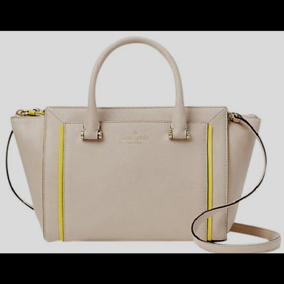 Kate Spade New York Orley Leather Tote Pumice & Yellow - Picture 3 of 3